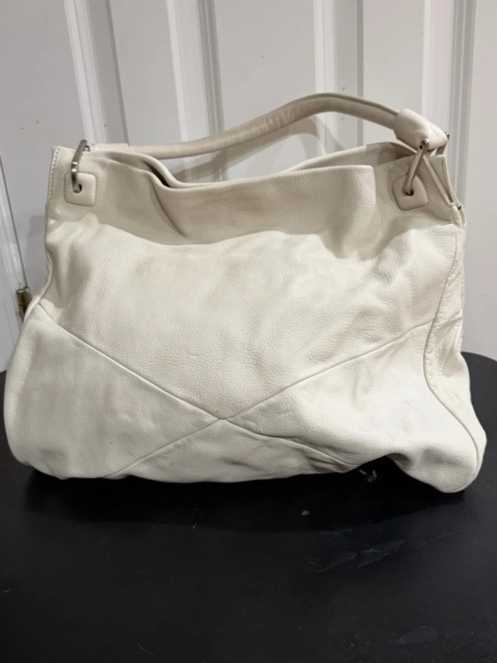 Kenneth Cole Soft Cream Hobo Shoulder Bag